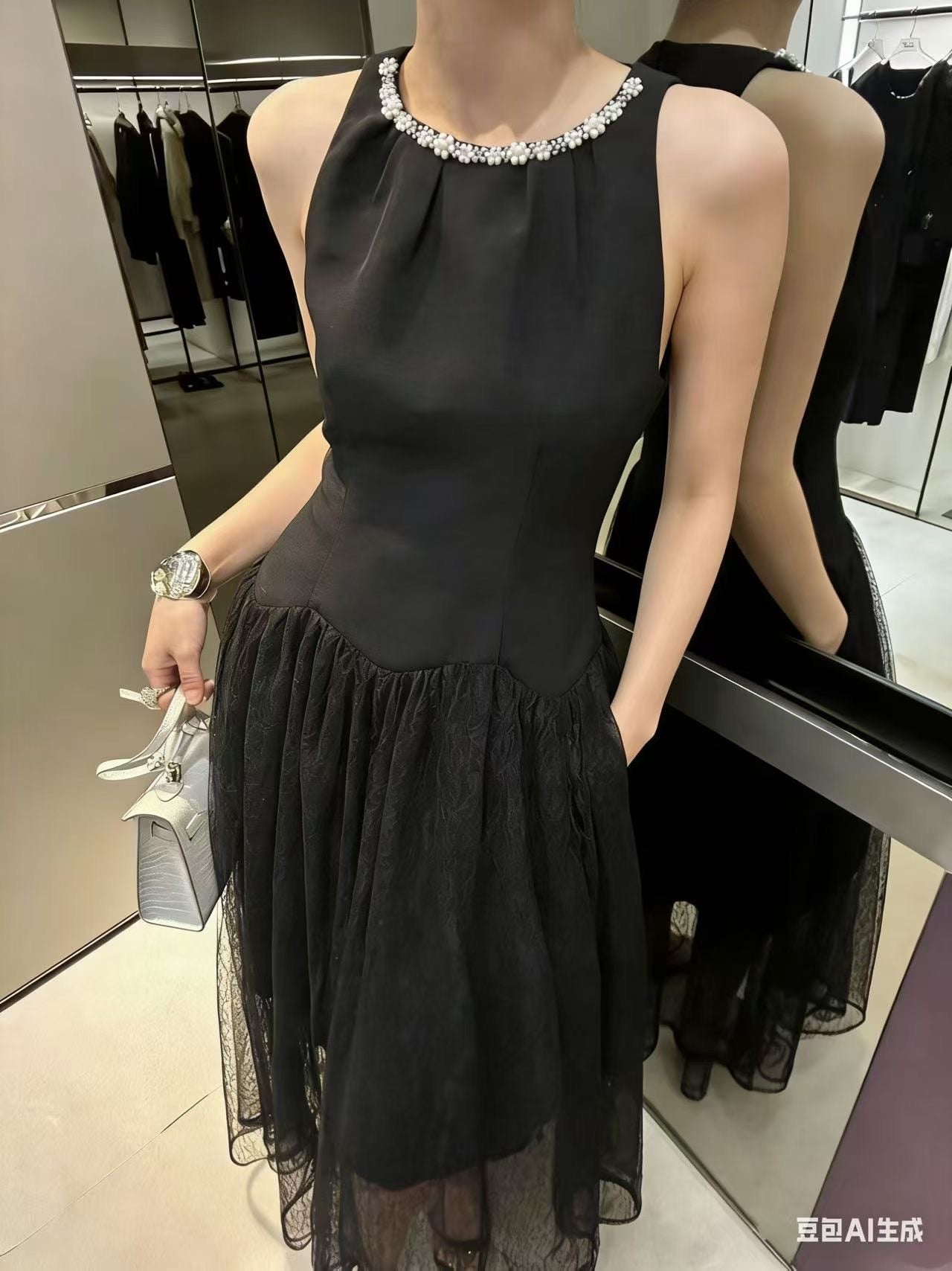The "Pearl Drop Waist" Gown