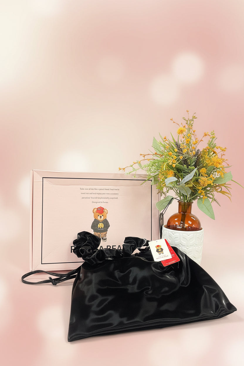 The RAELRA BEAR Patent Cloud Bag - Viral Korean Designer Bag - Comes With BOX!