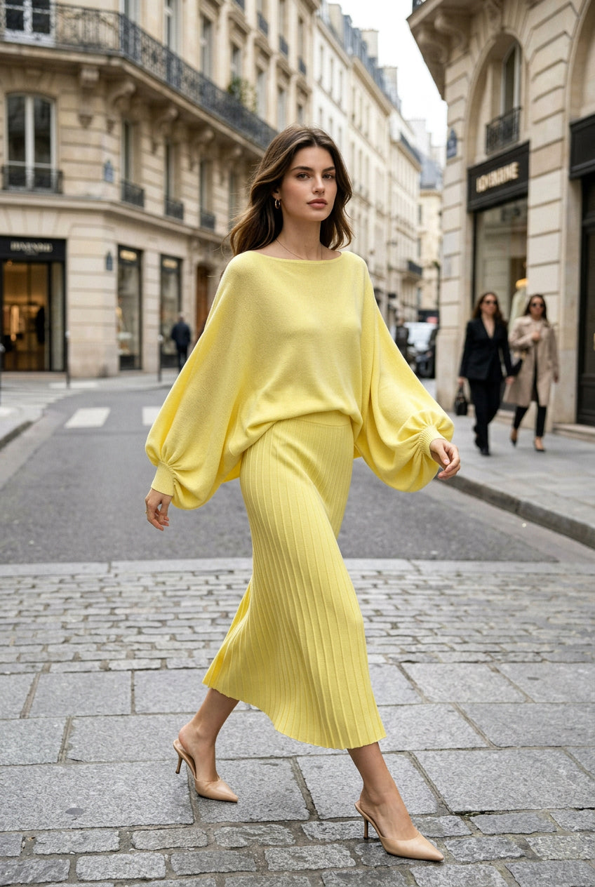 The Cozy Batwing Knit Set