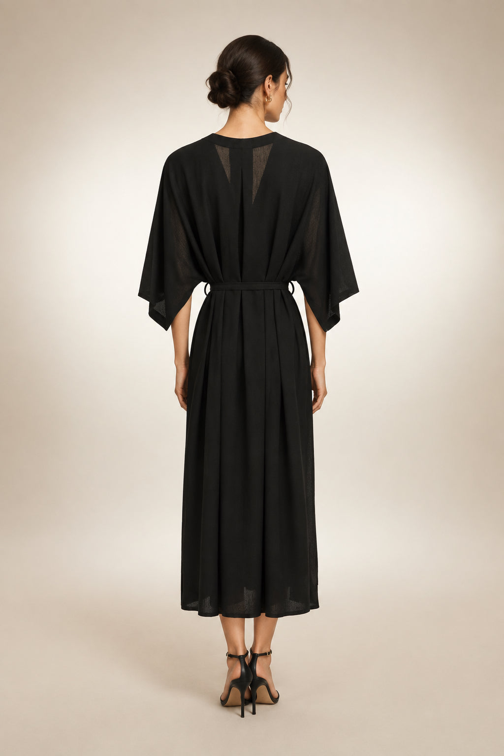 The Linen Breeze Kaftan Maxi Dress - Old Money Resort Dress