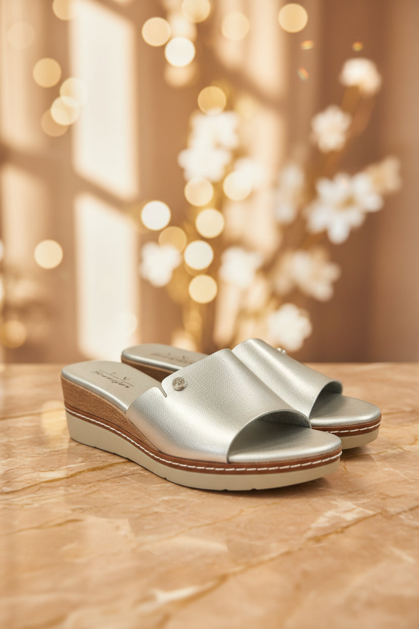 The “Vacay” Platform Wedge Slide