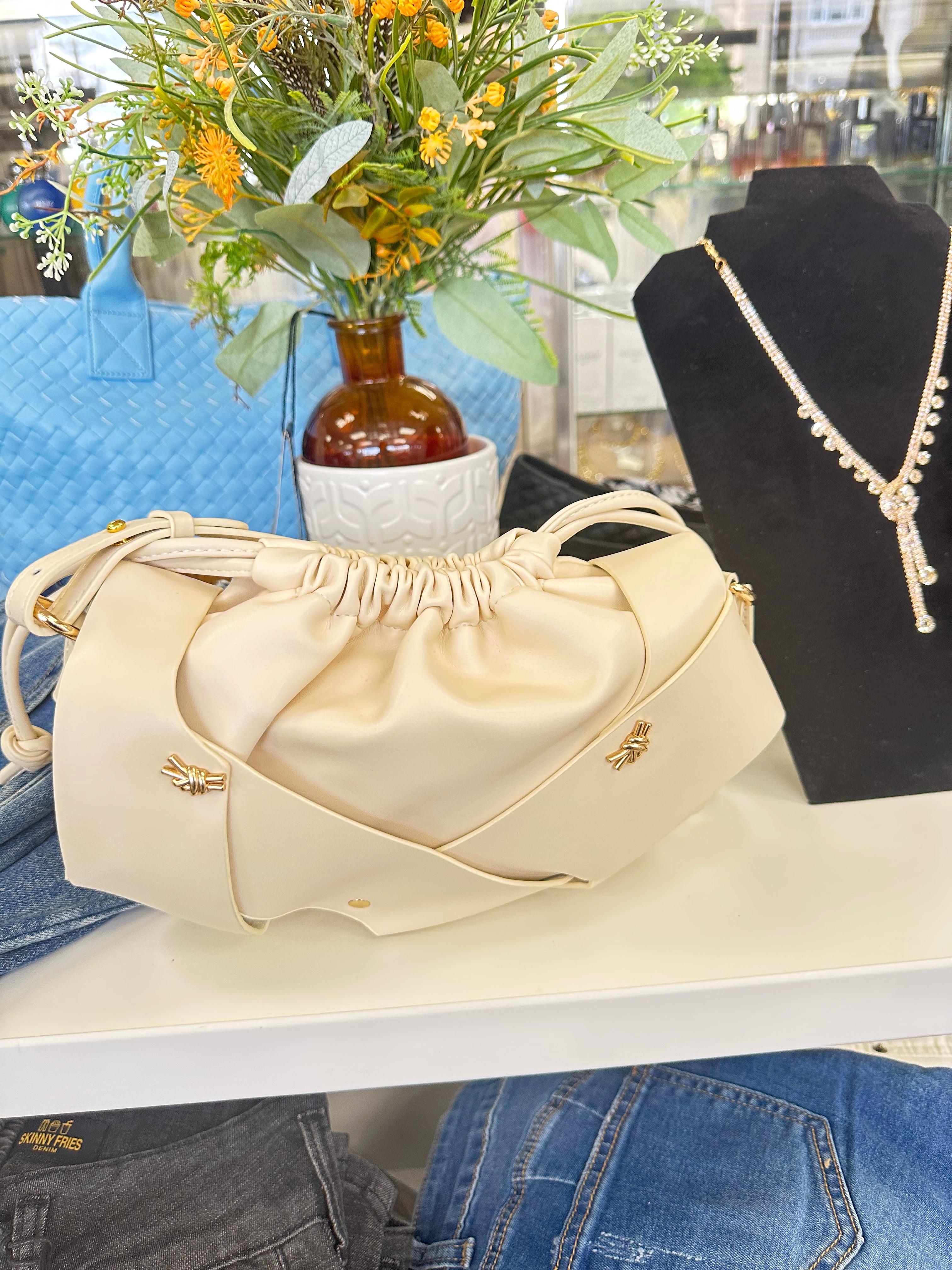 The Luxe Twist Knotted Dumpling Bag - 4 Colors