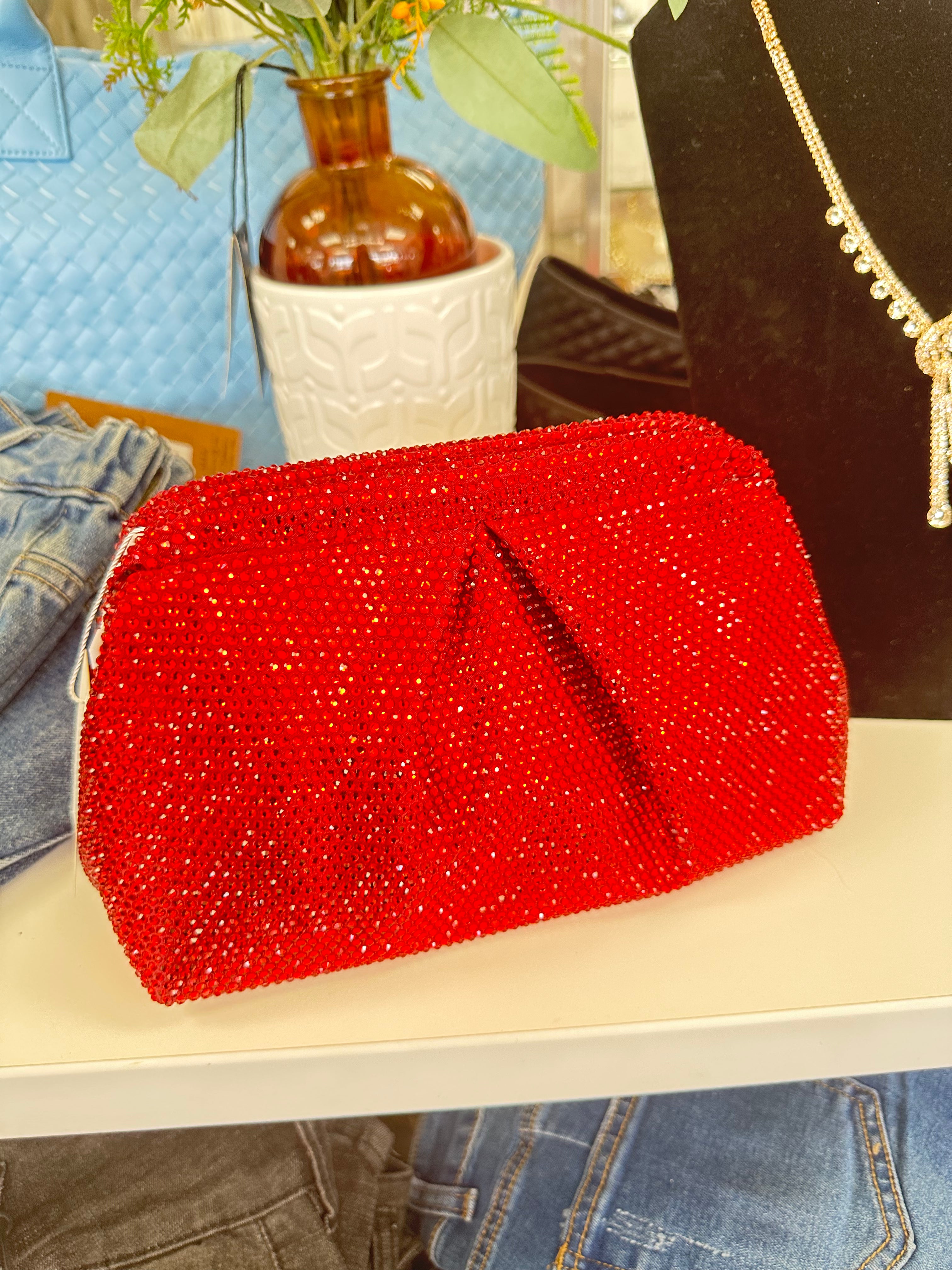The Disco Luxe Crystal Clutch