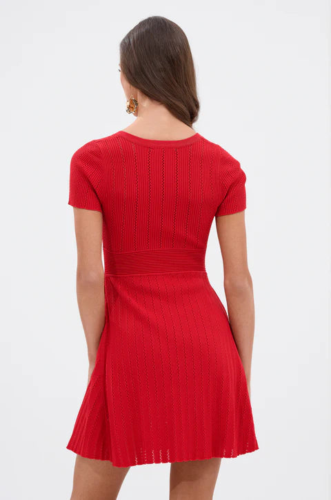 Red A Line Mini Dress