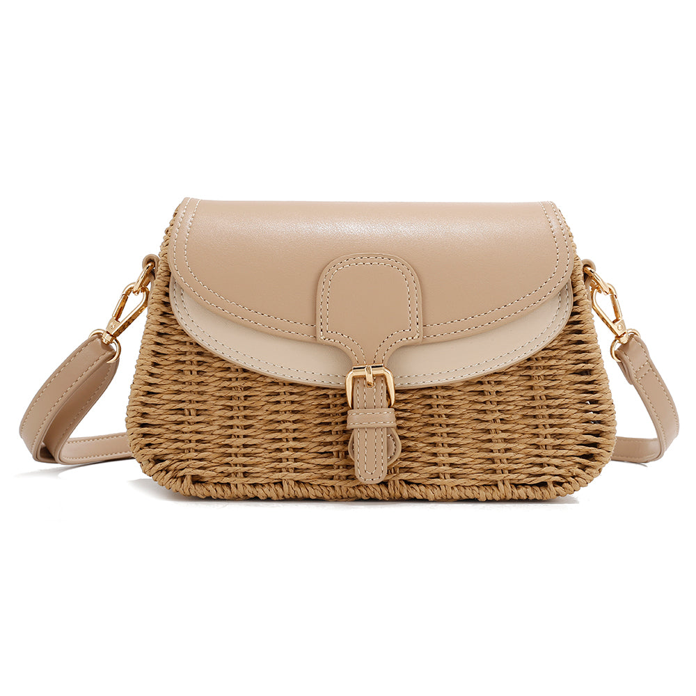 Fashion Straw Crossbody Bag