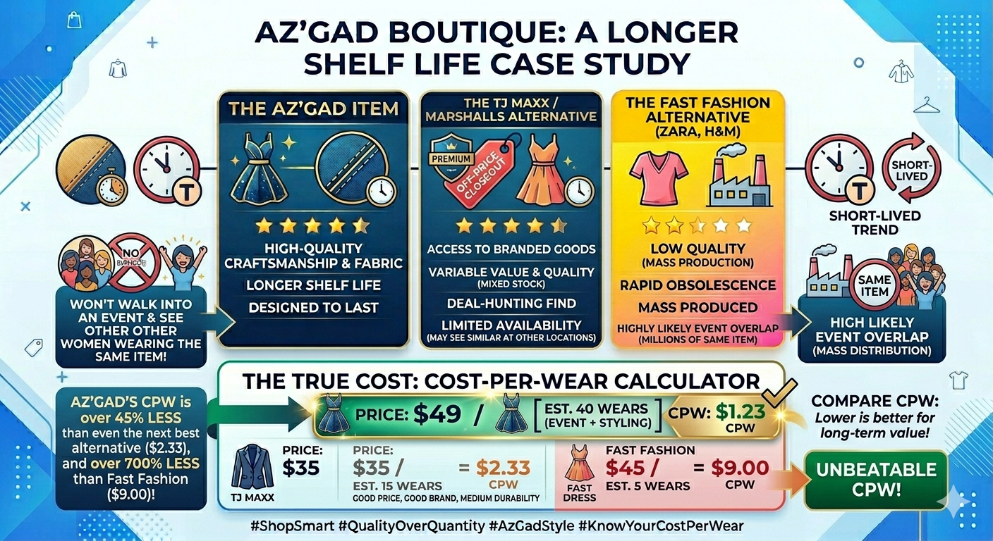 Cost per wear chart
