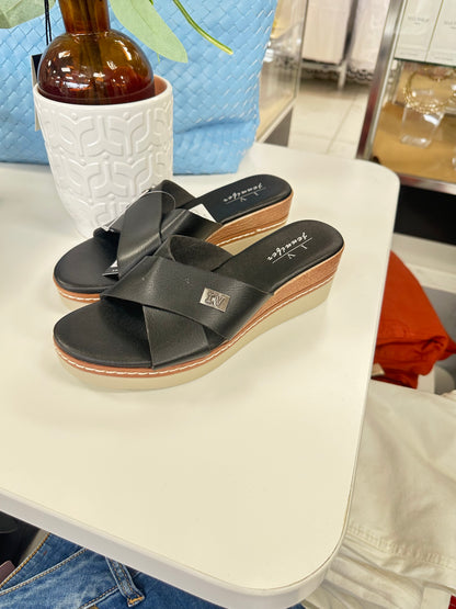 The “Easy Street” Cross-Strap Wedge Slide 👡