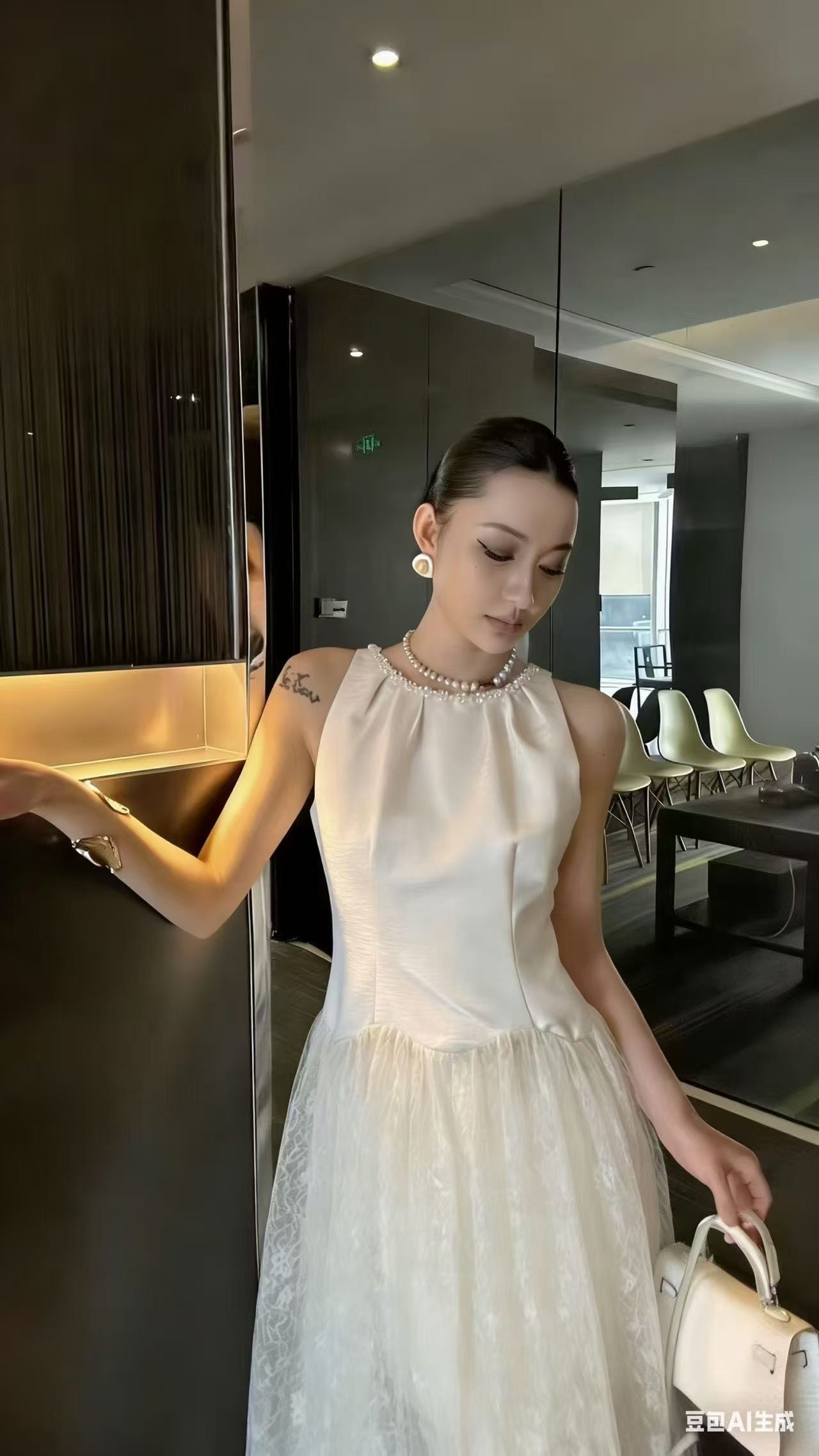 The "Pearl Drop Waist" Gown