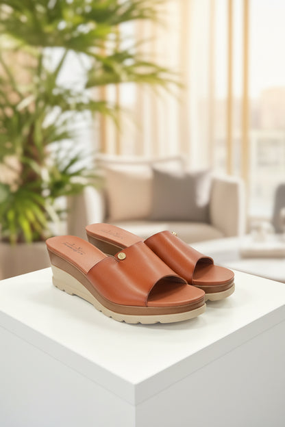 The “Vacay” Platform Wedge Slide