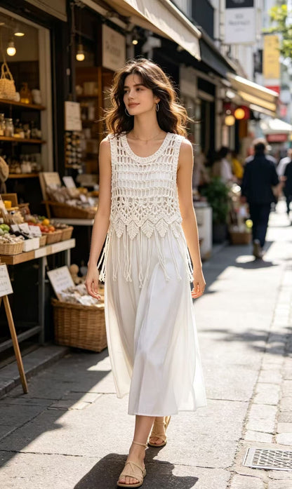 The "Macramé Fringe" Layering Top