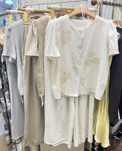 The "Resort Day" Embroidered Set