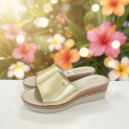 The “Vacay” Platform Wedge Slide