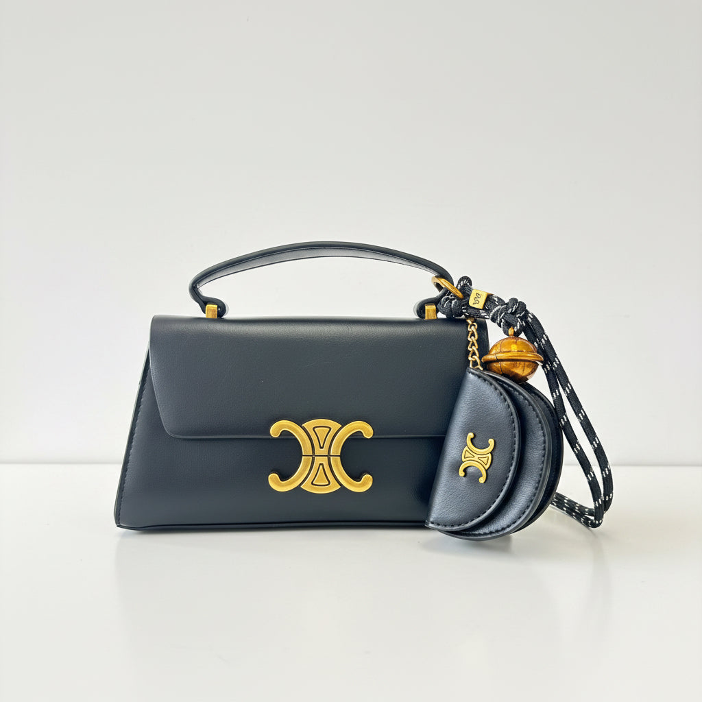 The "Triomphe Charm" Top Handle Satchel