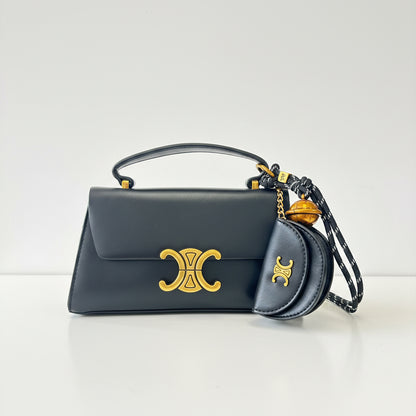 The "Triomphe Charm" Top Handle Satchel