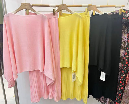 The Cozy Batwing Knit Set