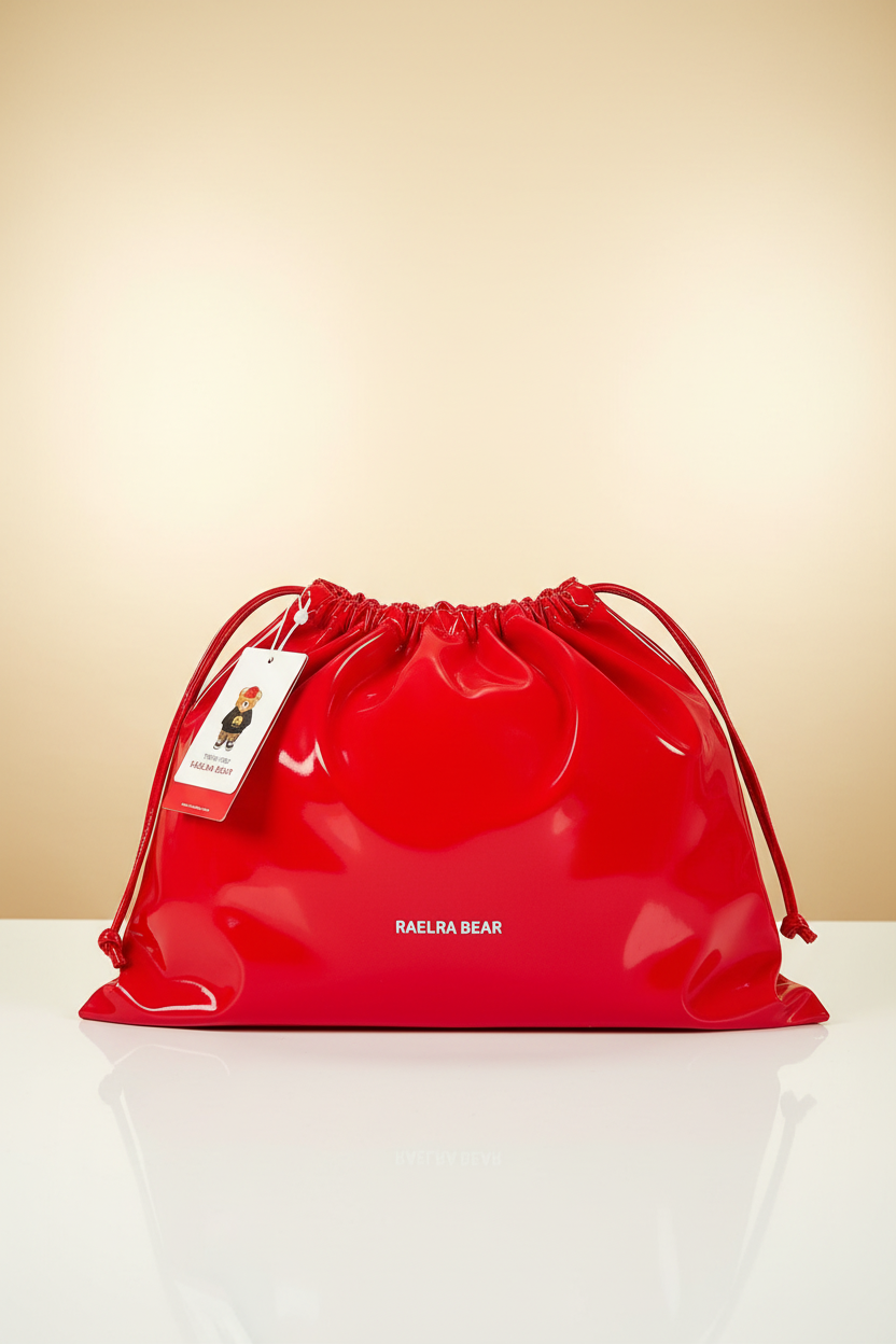The RAELRA BEAR Patent Cloud Bag - Viral Korean Designer Bag - Comes With BOX!