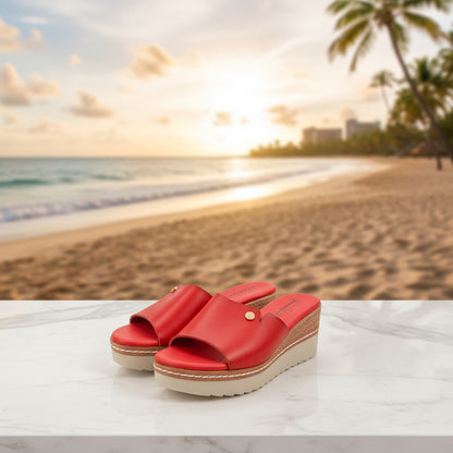 The “Vacay” Platform Wedge Slide