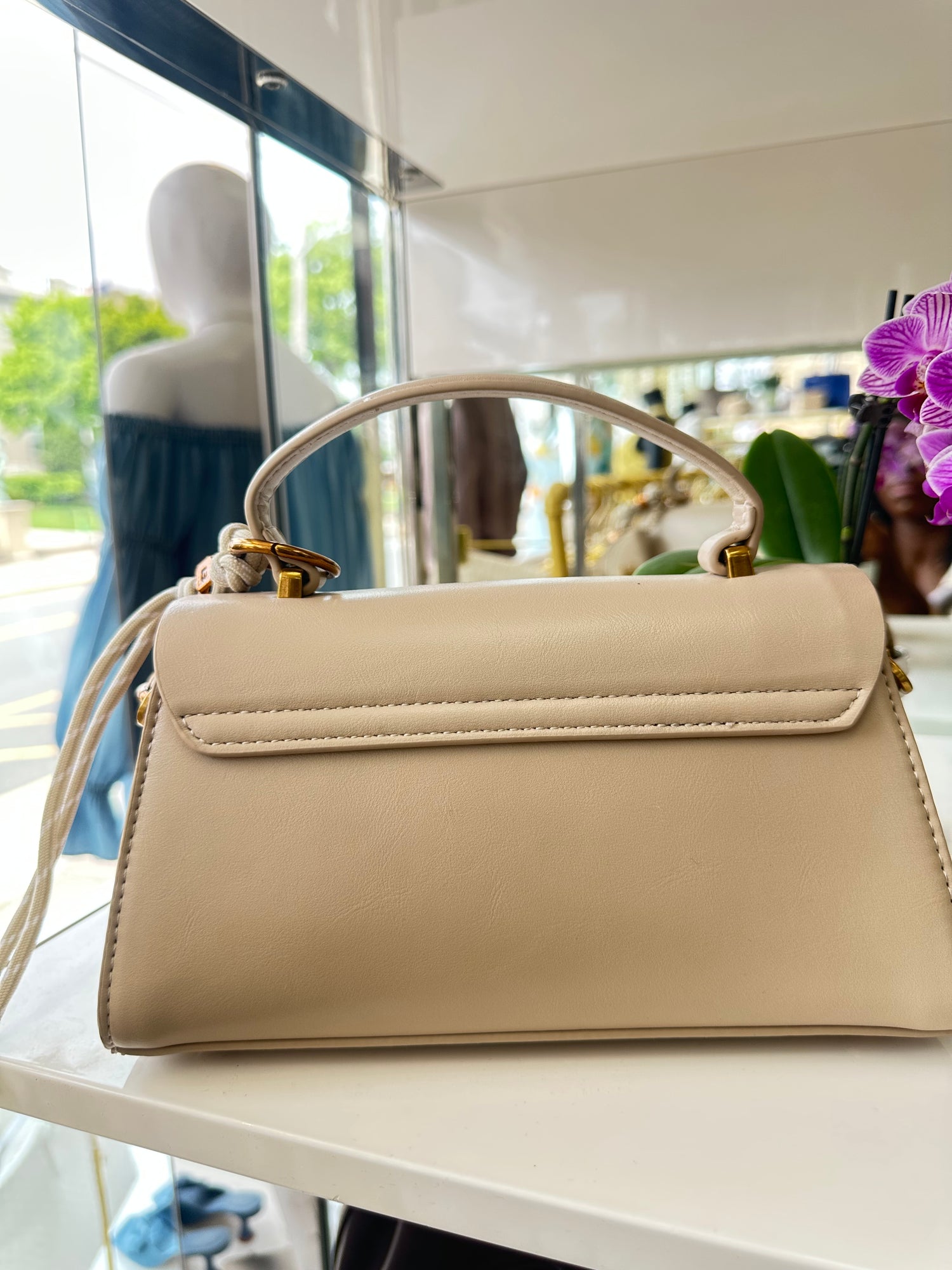 The "Triomphe Charm" Top Handle Satchel