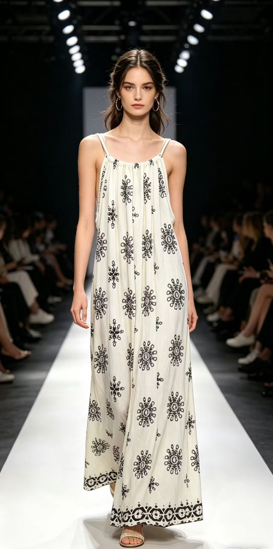 The Mosaic Muse Embroidered Maxi Dress
