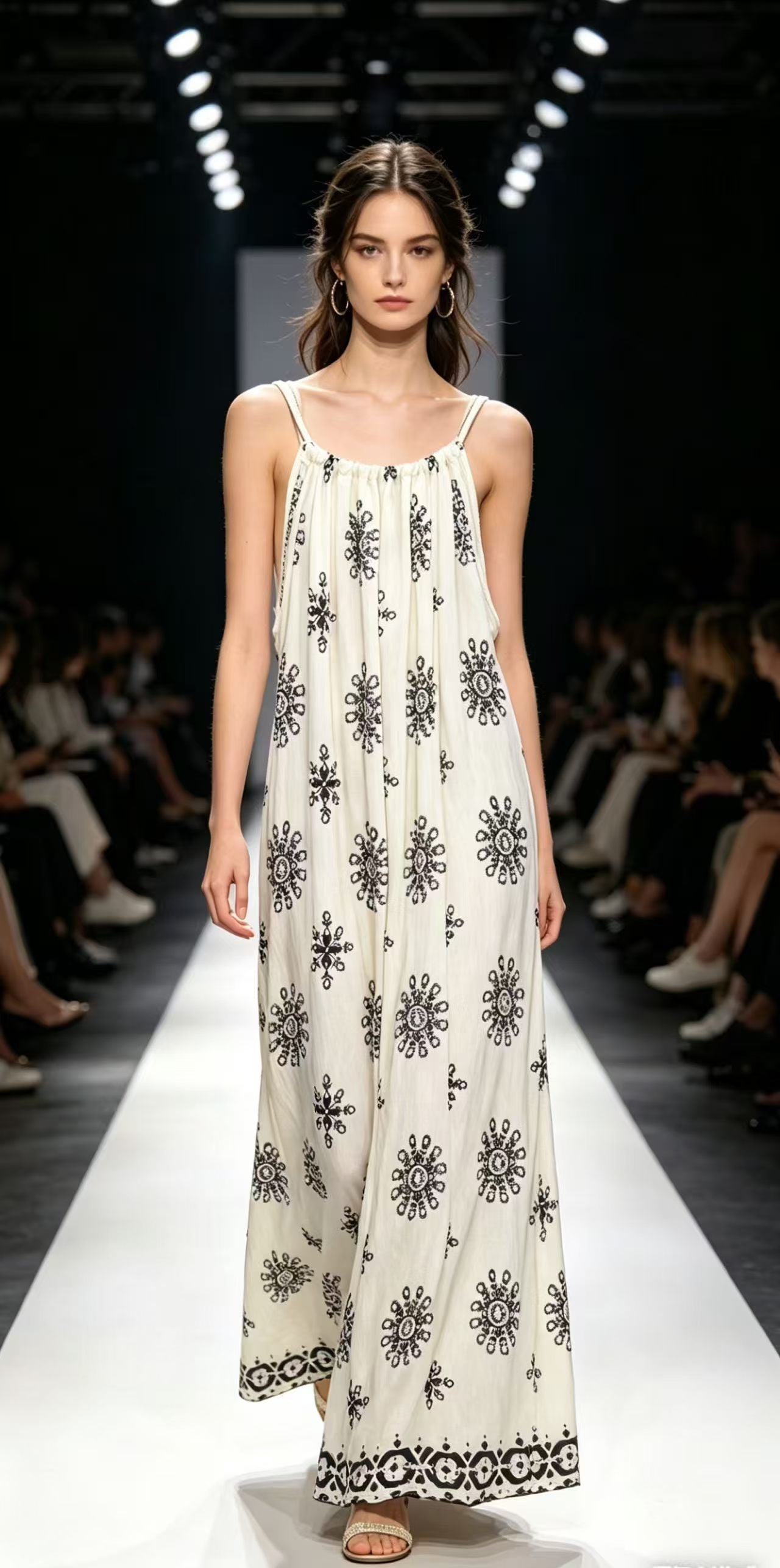 The Mosaic Muse Embroidered Maxi Dress