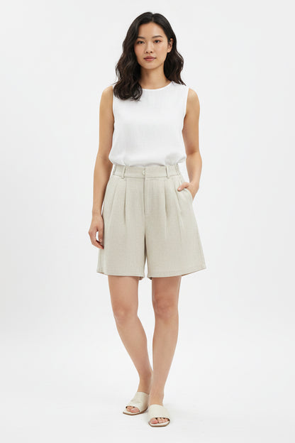 The "Coastal Trouser" Linen Shorts