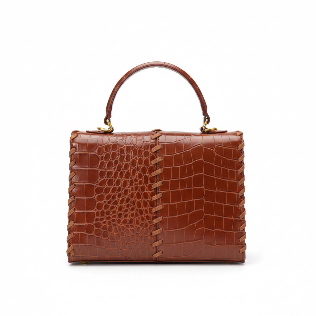 The "Artisan Stitch" Croc Top Handle