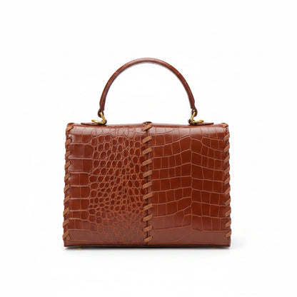The "Artisan Stitch" Croc Top Handle