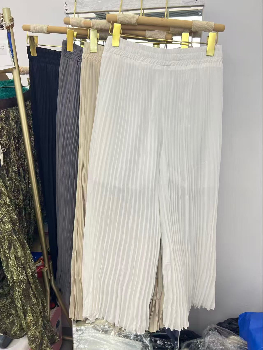 The "Pleated Palazzo" Wide-Leg Pant