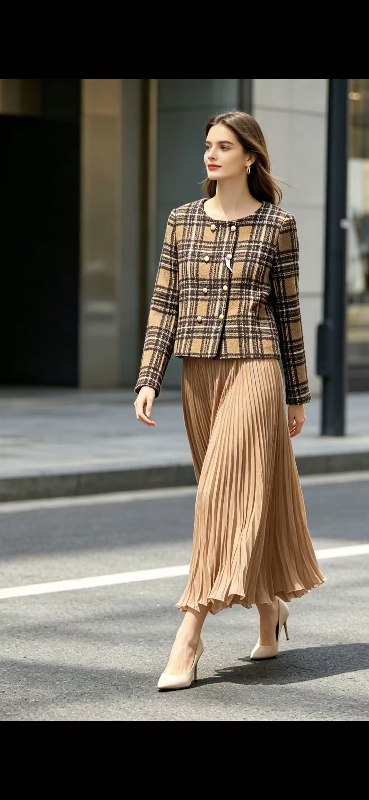 PRODUCT TITLE: The AZGAD Paris Dream Skirt - Sheer Pleated Maxi