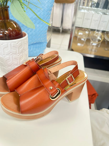 The “Statement” Buckle Platform Slingback