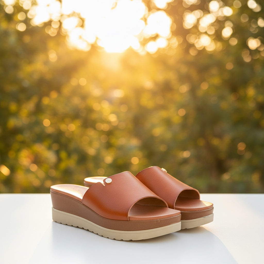 The “Vacay” Platform Wedge Slide