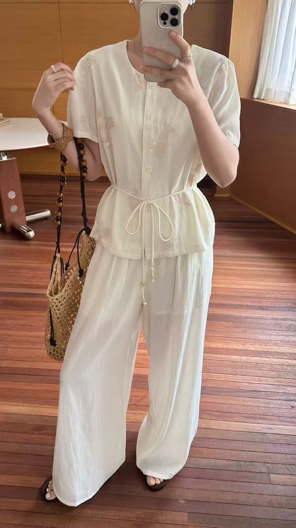 The "Resort Day" Embroidered Set