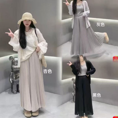 The "Pleated Palazzo" Wide-Leg Pant
