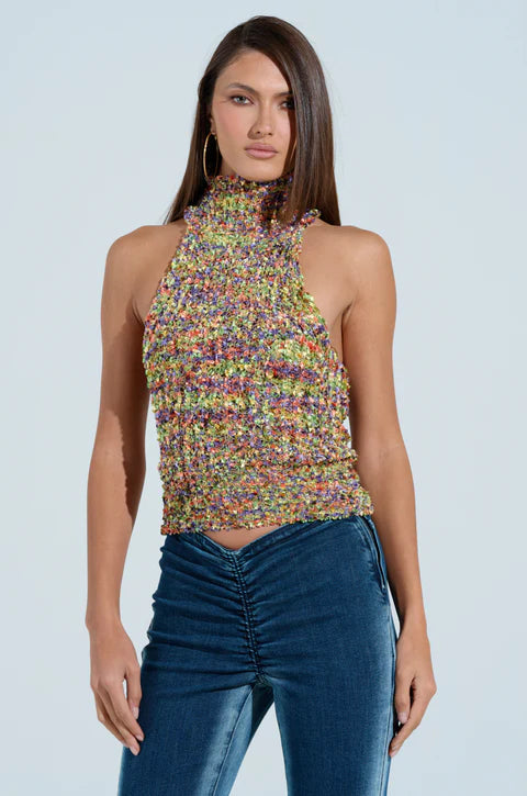 Adore You Mock Neck Tank
