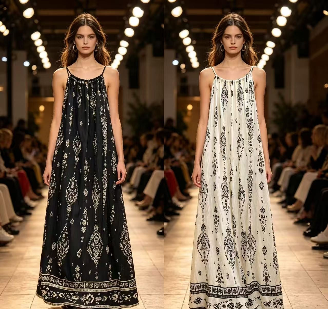 The Mosaic Muse Embroidered Maxi Dress