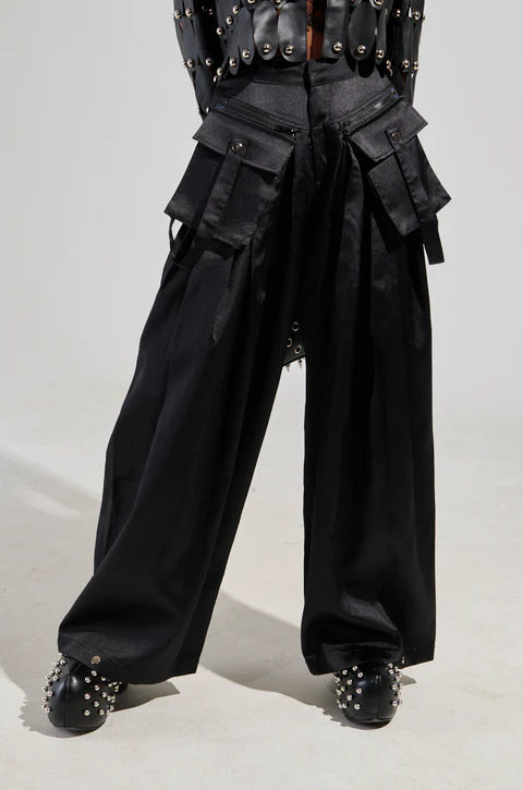 Black Wide Leg Trouser