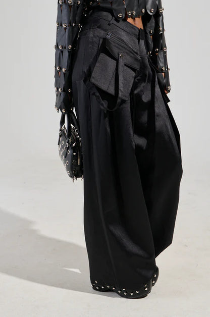 Black Wide Leg Trouser