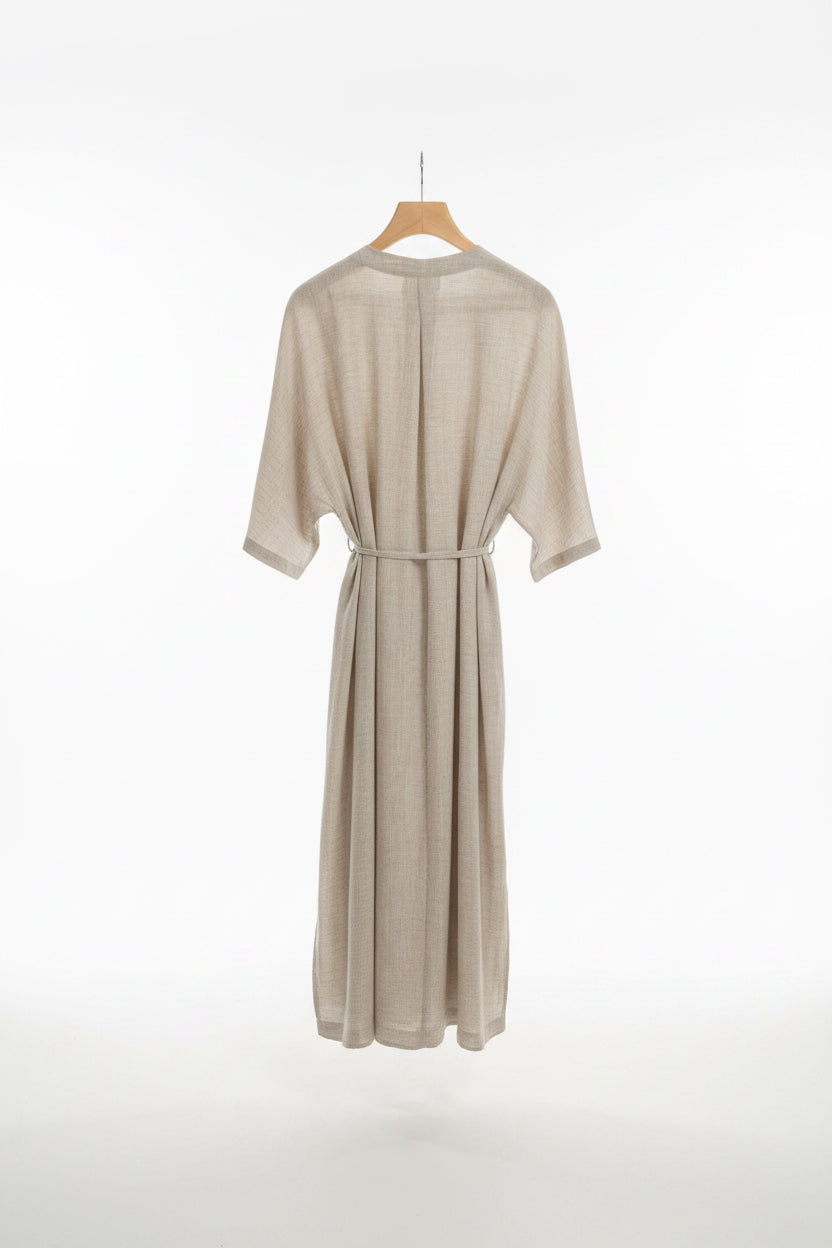 The Linen Breeze Kaftan Maxi Dress - Old Money Resort Dress