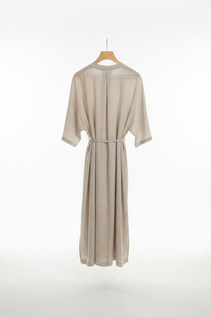 The Linen Breeze Kaftan Maxi Dress - Old Money Resort Dress
