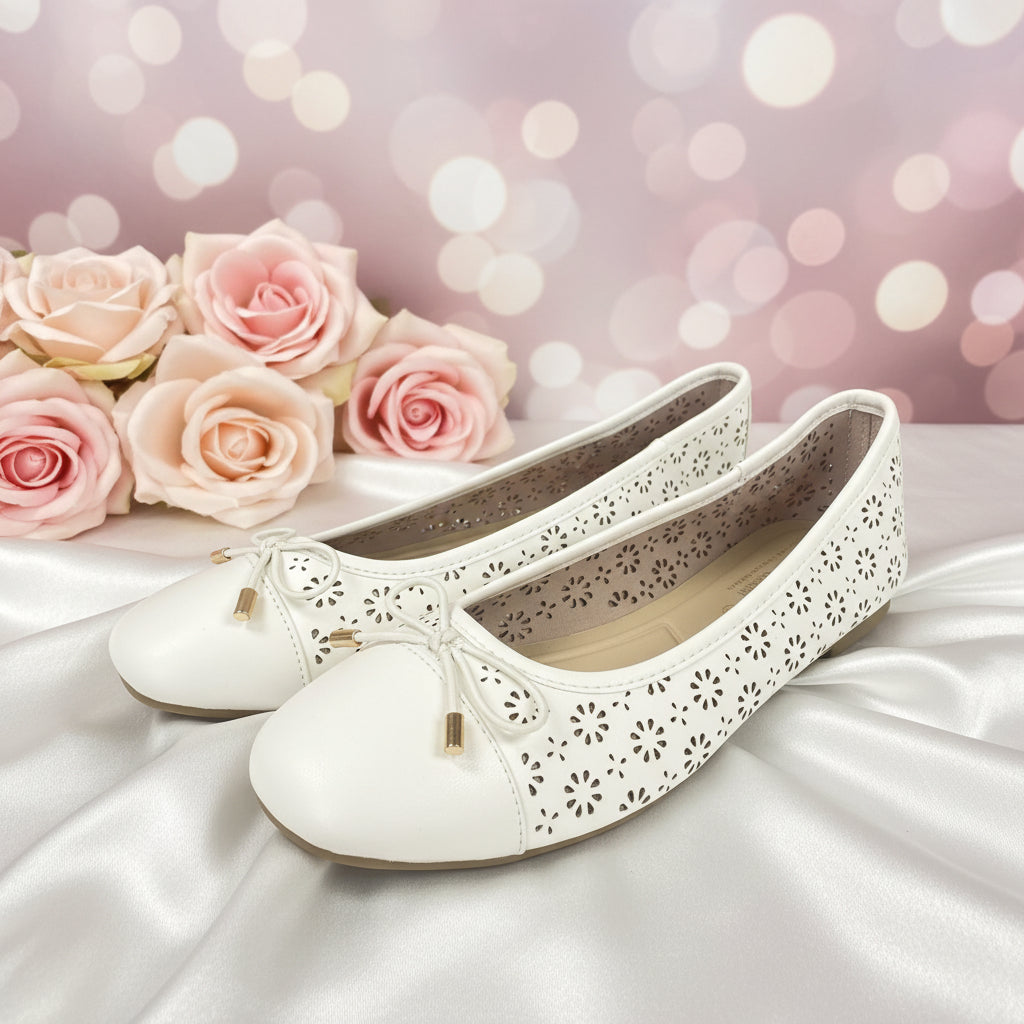 The “Audrey” Cap Toe Ballet Flat