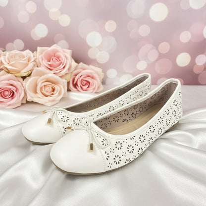 The “Audrey” Cap Toe Ballet Flat