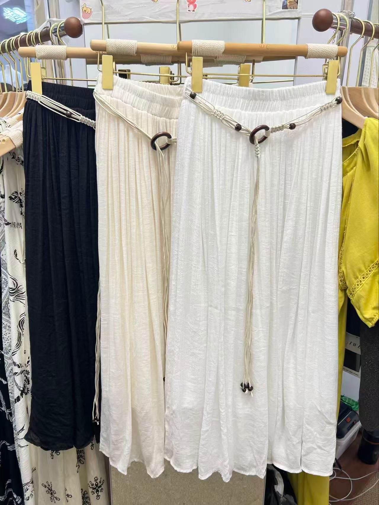 The Boho Drape Belted Maxi Skirt