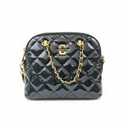 The "After Hours" Patent Dome Crossbody