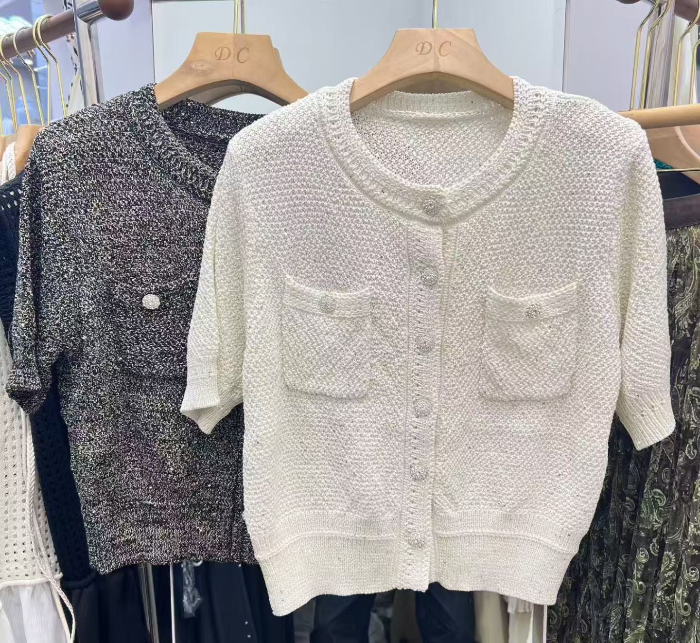 The "Lumière" Short-Sleeve Cardigan