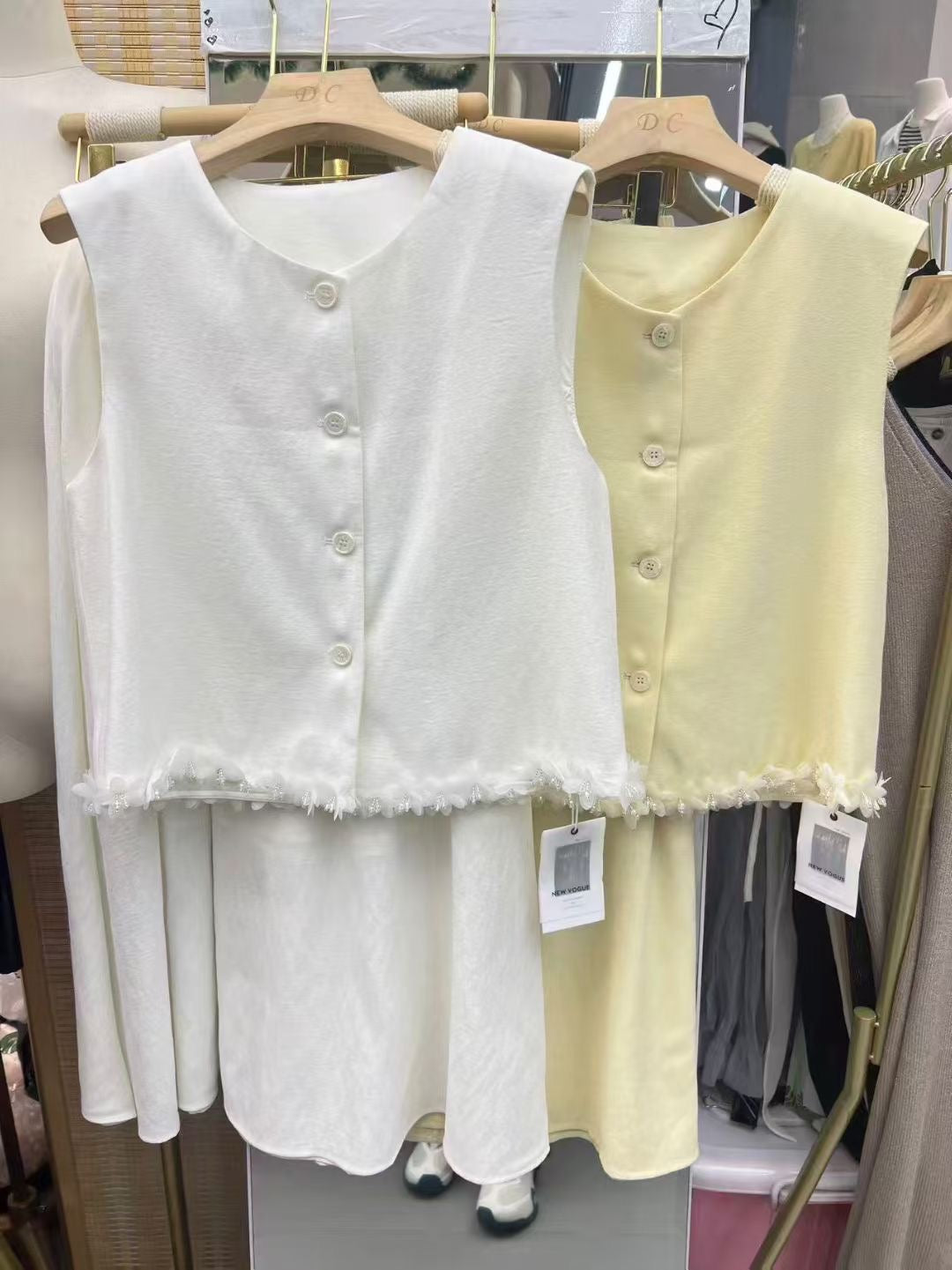 The Santorini Pearl Vest Set
