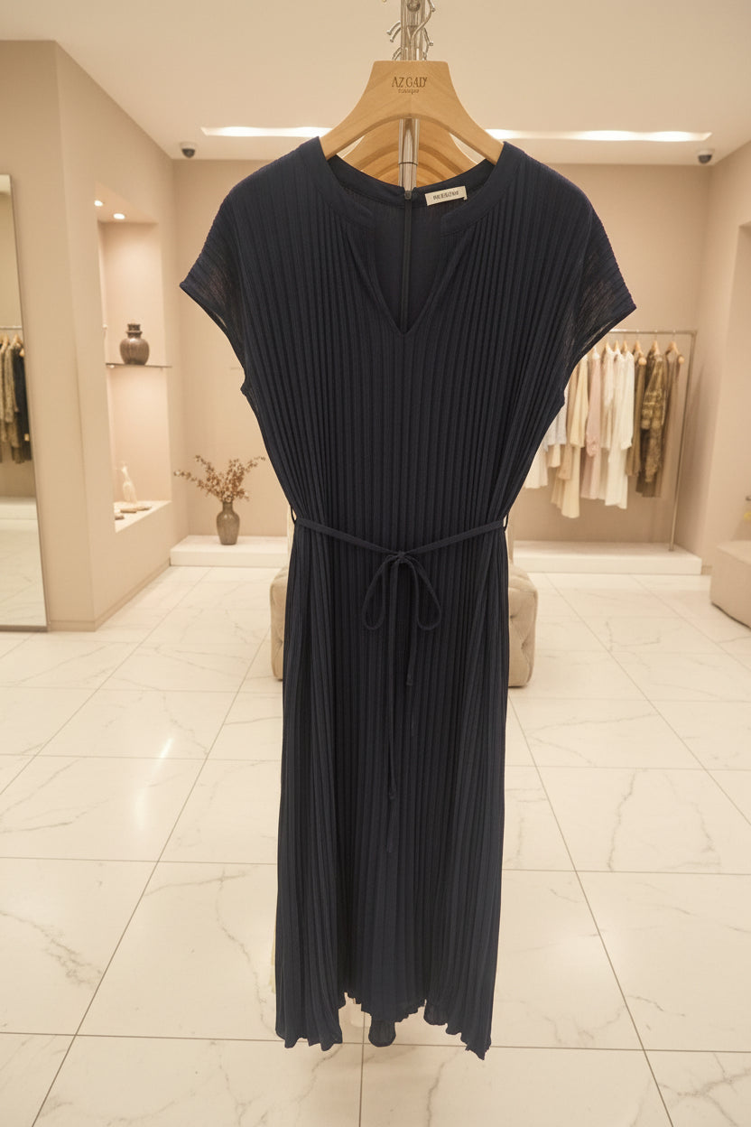 The Old Money Linen Tie-Waist Maxi Dress - Everyday Chic