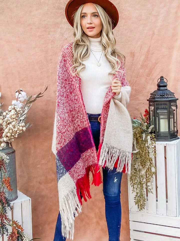 Fashion Plaid Multi Purpose Scarves Shawl