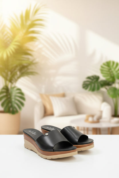 The “Vacay” Platform Wedge Slide