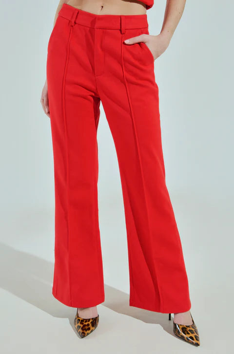 High Fashion Red Pants