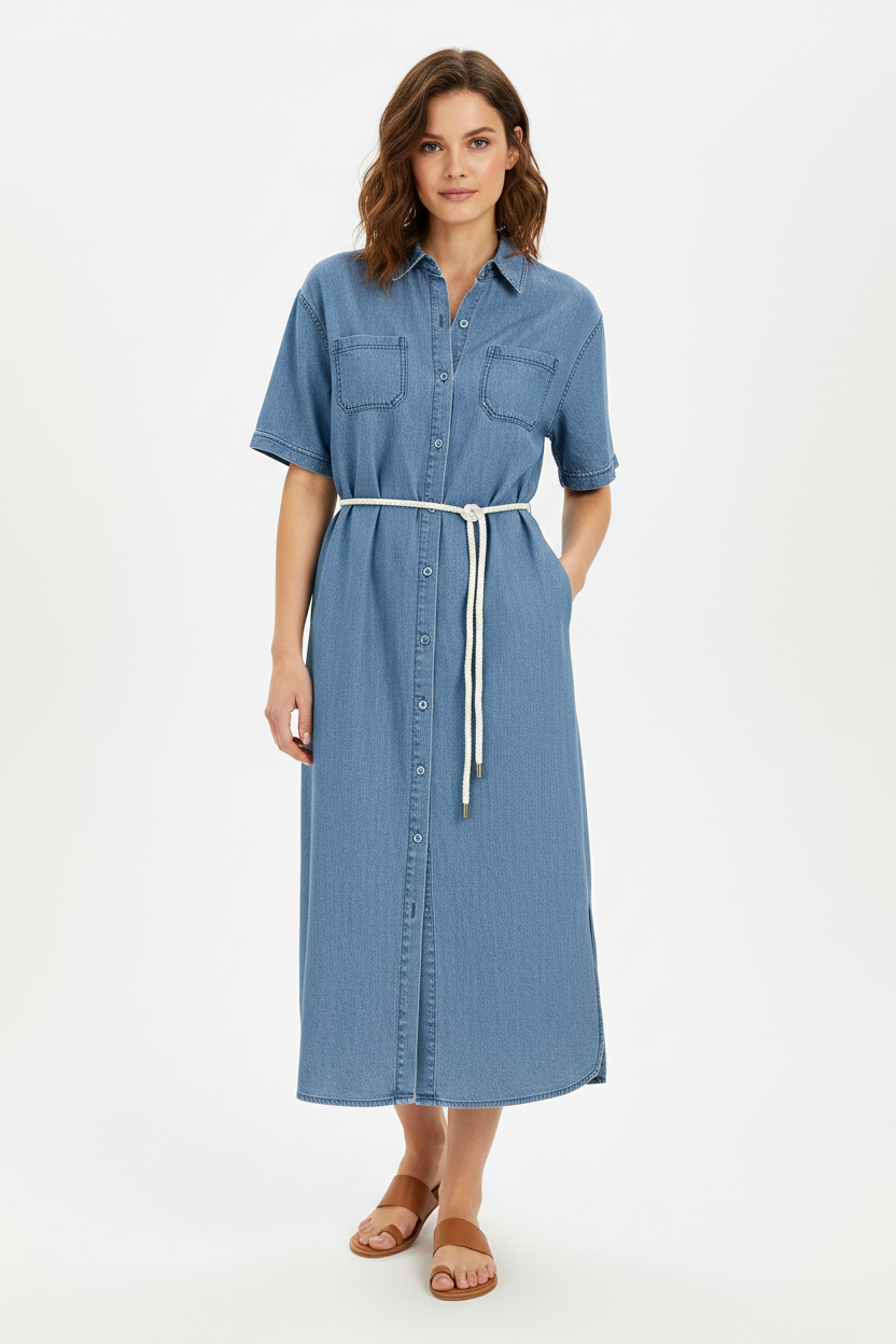 Denim dress